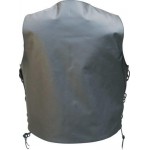 Мужской кожаный жилет с бесшовной спиной Buffalo Hide