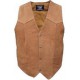 Мужская коричневая кожаная жилетка Buffalo Hide