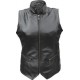 Женский кожаный жилет с воротником Lambskin