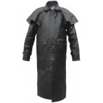 Классическое мужское кожаное пальто Duster Split Cowhide