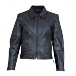 Женская кожаная куртка с плетенкой Split Cowhide