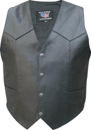 Классический кожаный мужской жилет Buffalo Hide